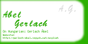 abel gerlach business card