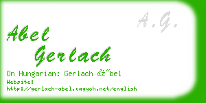 abel gerlach business card